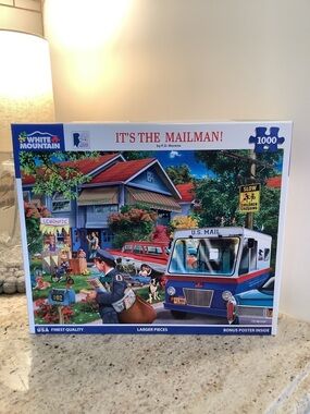 White Mountain Puzzle - It’s The Mailman  1000 Pieces